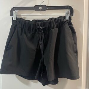Lululemon Women's Black Drawstring Shorts Size 8 Like New Condition